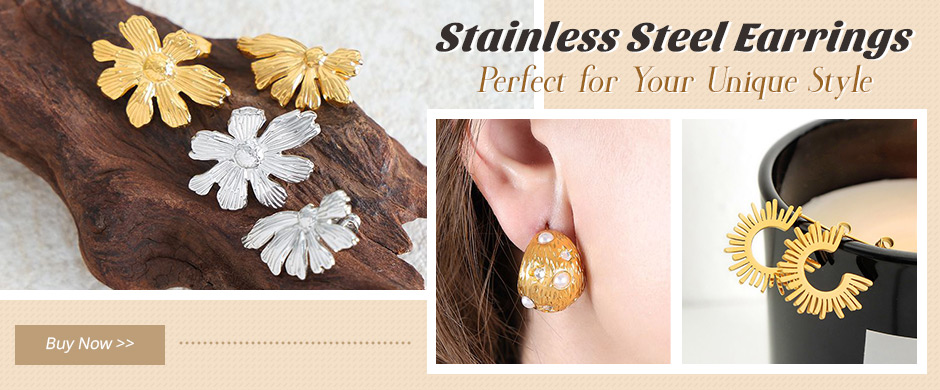 Perfect for Your Unique Style Stainless Steel Earrings Buy Now >>