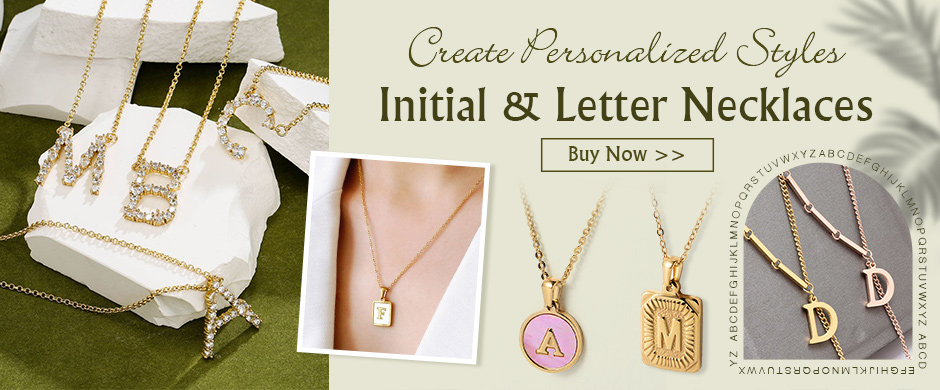 Create Personalized Styles Initial & Letter Necklaces Buy Now >>